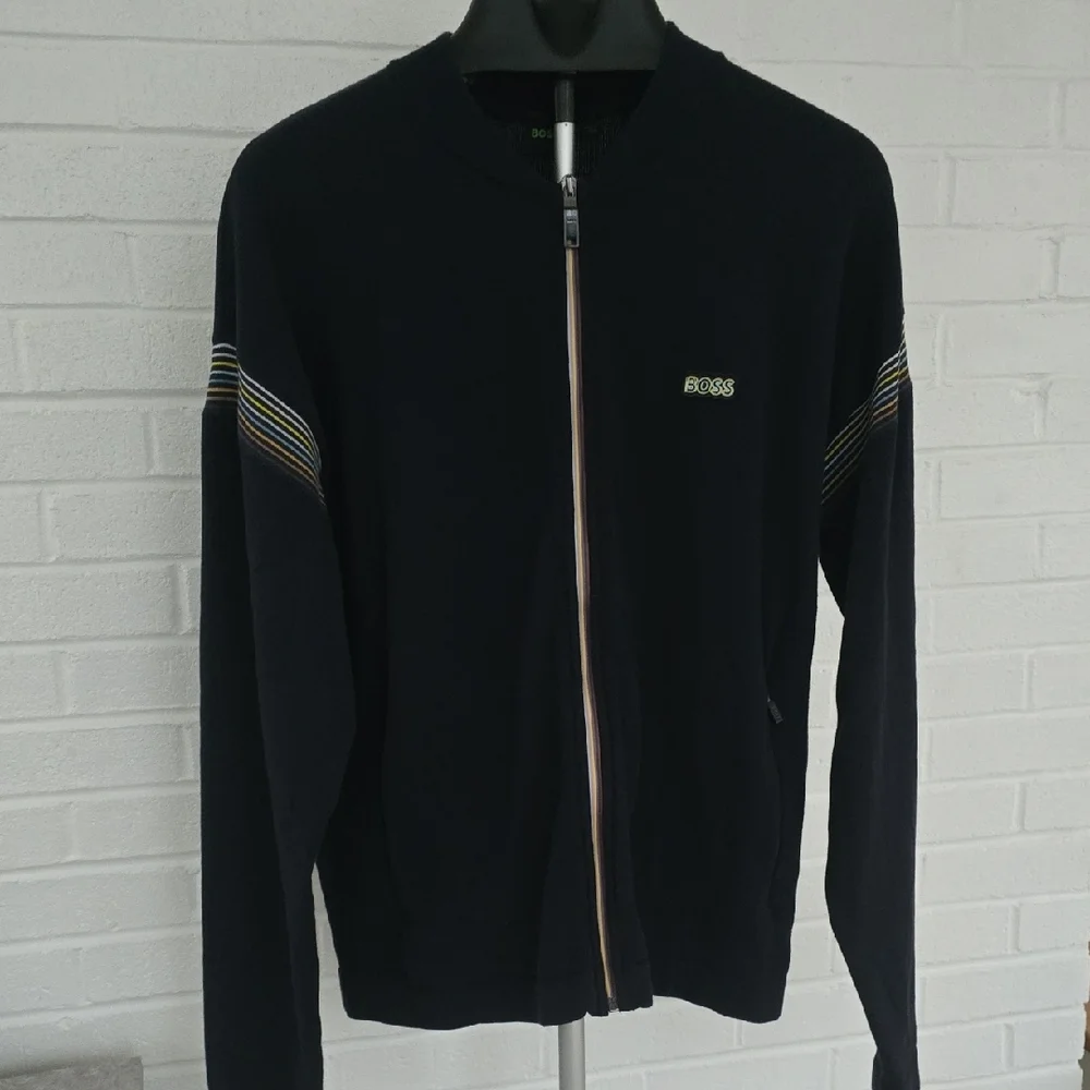 Boss Skaz Stretch Cotton Blend Track Jacket Size M